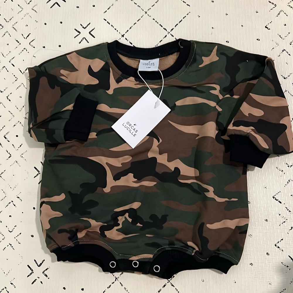 Orcas Lucille Camo Oversized Romper